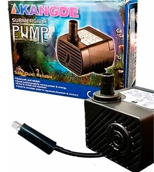 Bomba Sumergible 5W 250 l-h 60cm c 1 luz led Fuentes Peceras